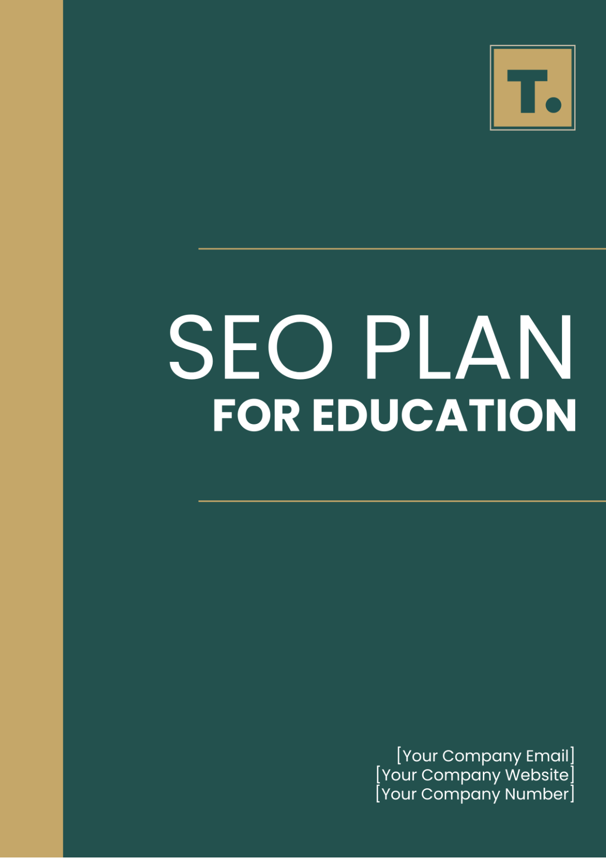 SEO Plan For Education Template - Edit Online & Download