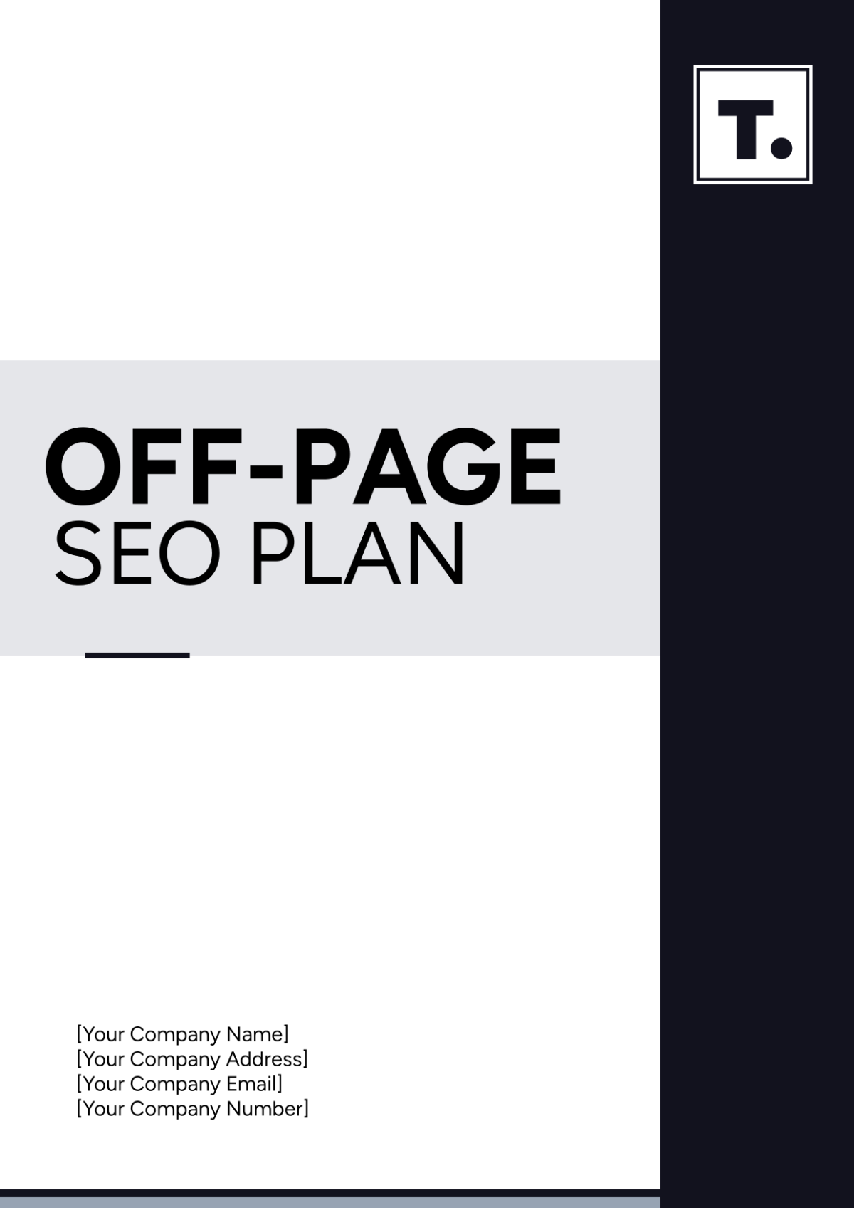 Off Page SEO Plan Template - Edit Online & Download