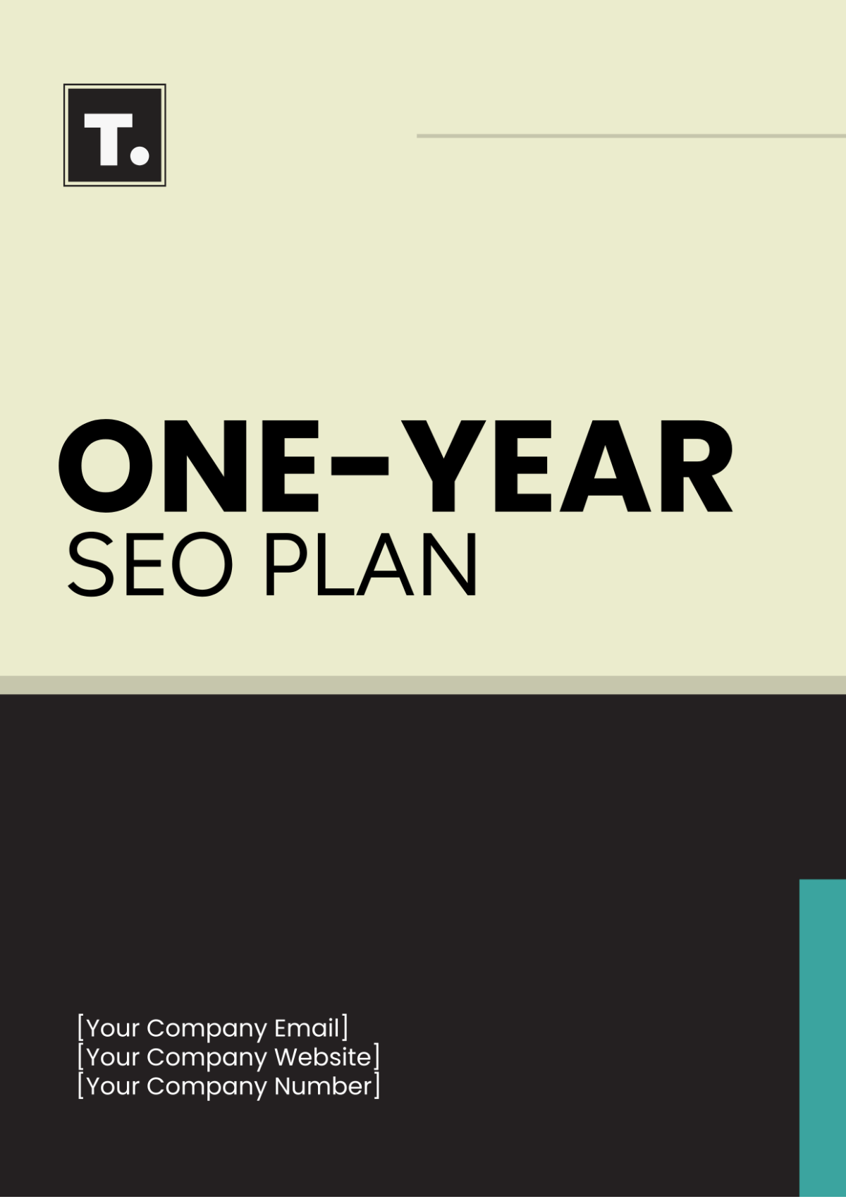 One Year SEO Plan Template - Edit Online & Download