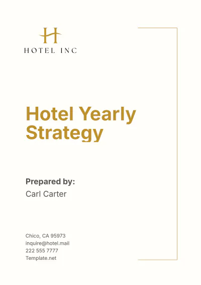 Free Hotel Yearly Strategy Template to Edit Online