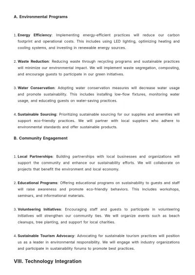 Free Hotel Yearly Strategy Template to Edit Online