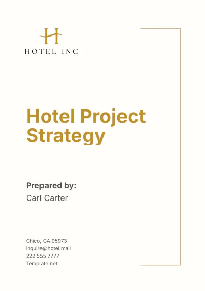 Free Hotel Project Strategy Template to Edit Online
