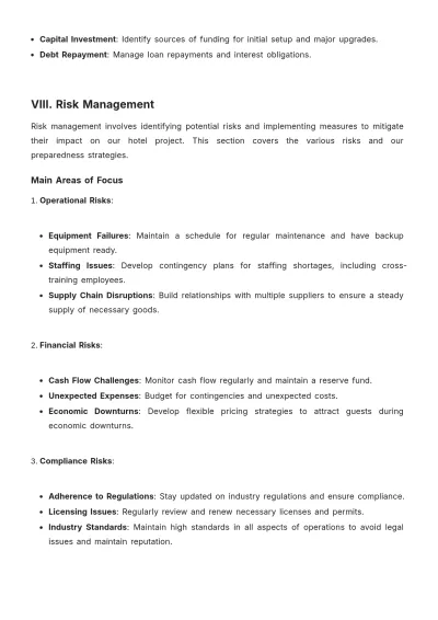 Free Hotel Project Strategy Template to Edit Online