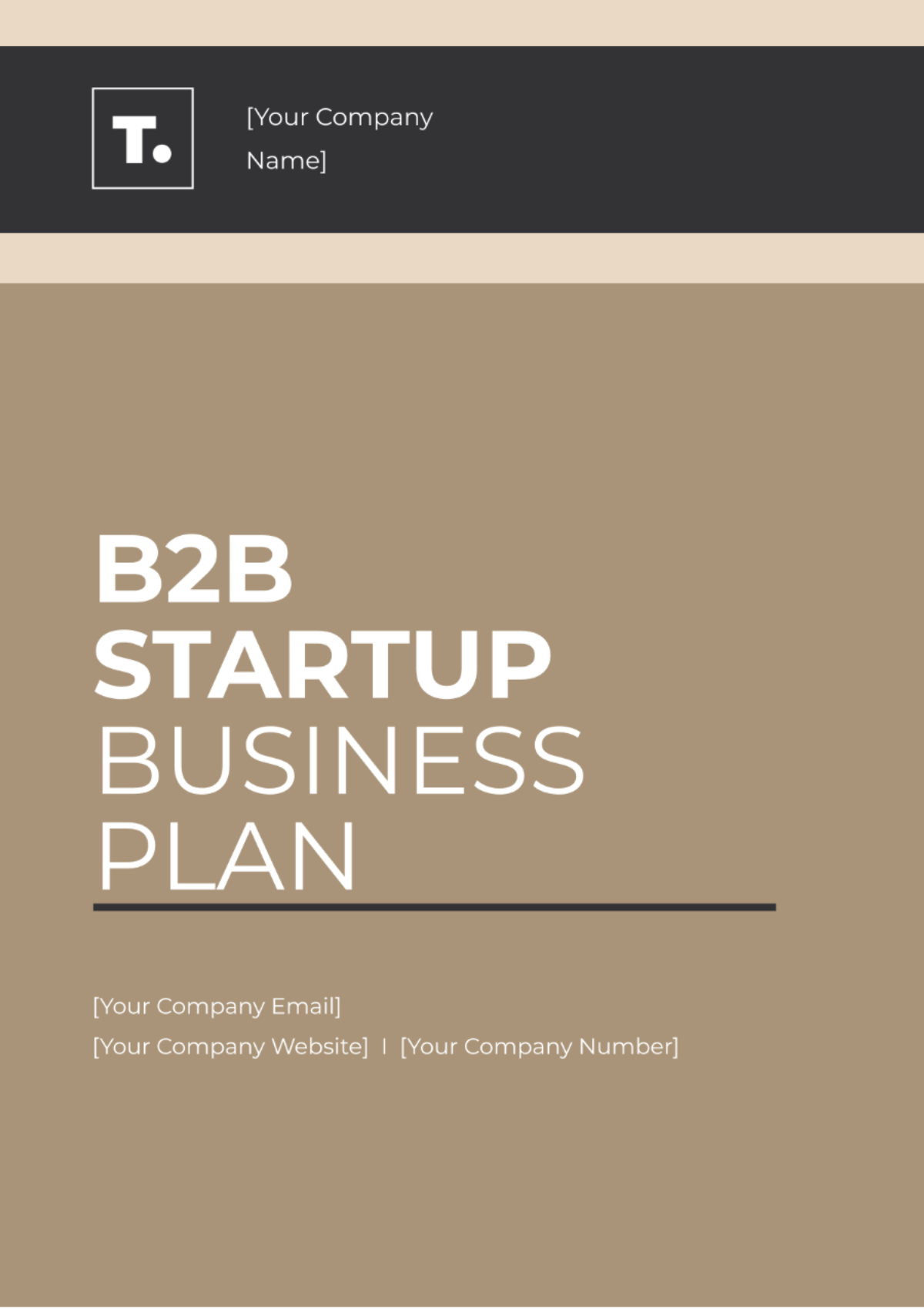 B2B Startup Business Plan Template - Edit Online & Download