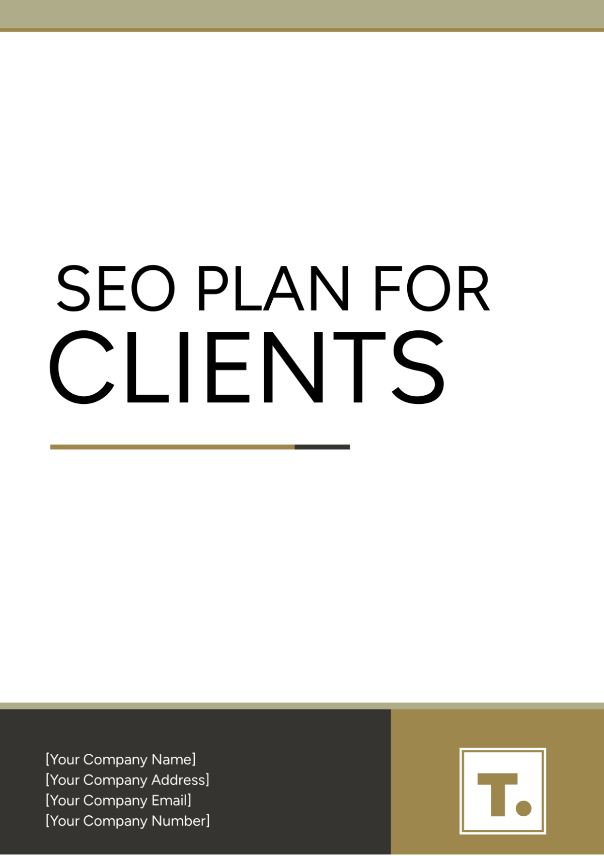Free SEO Plan for Clients Template