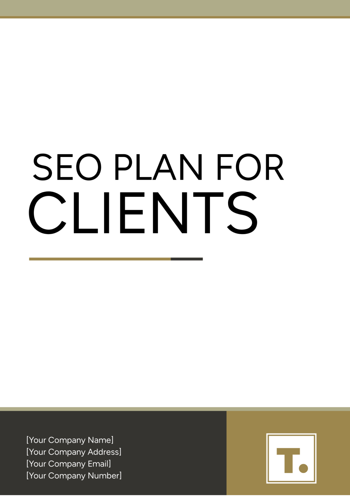 SEO Plan for Clients Template - Edit Online & Download