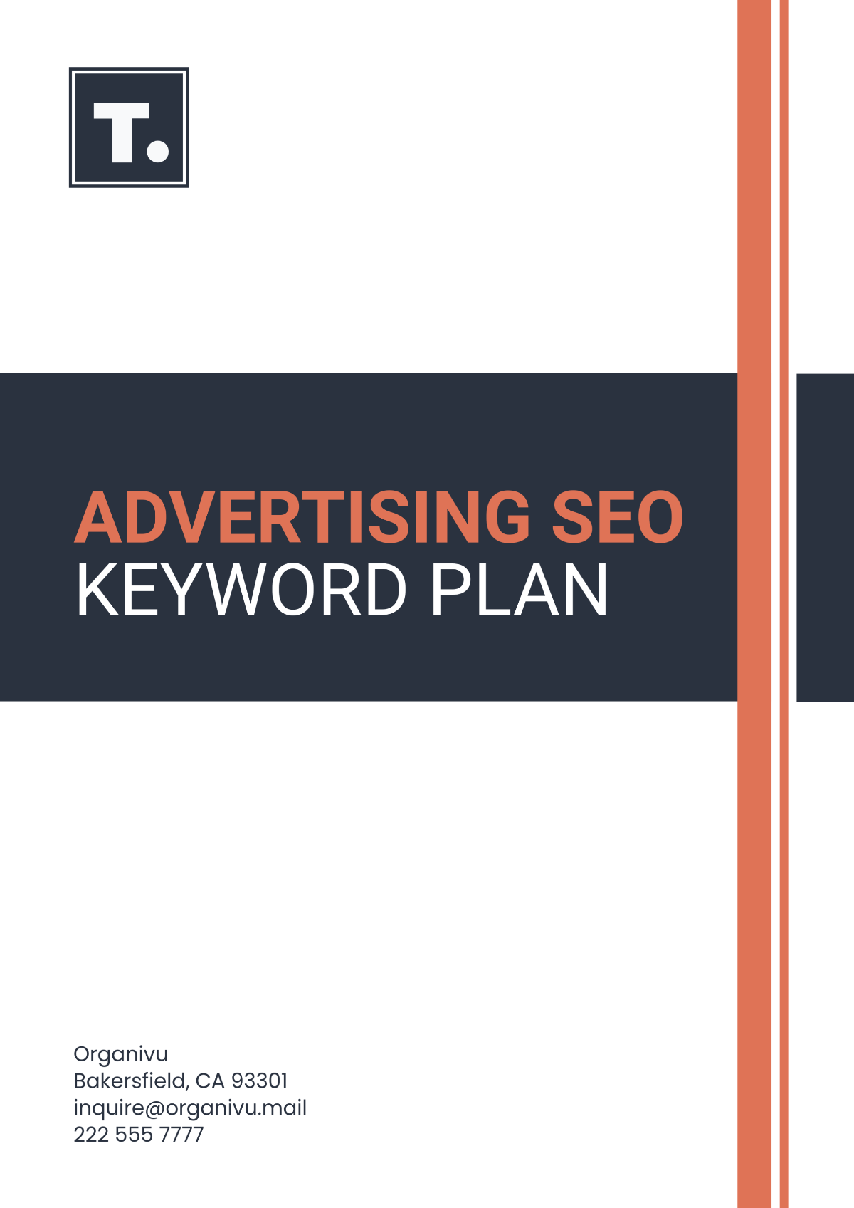 Advertising SEO Keyword Plan Template - Edit Online & Download