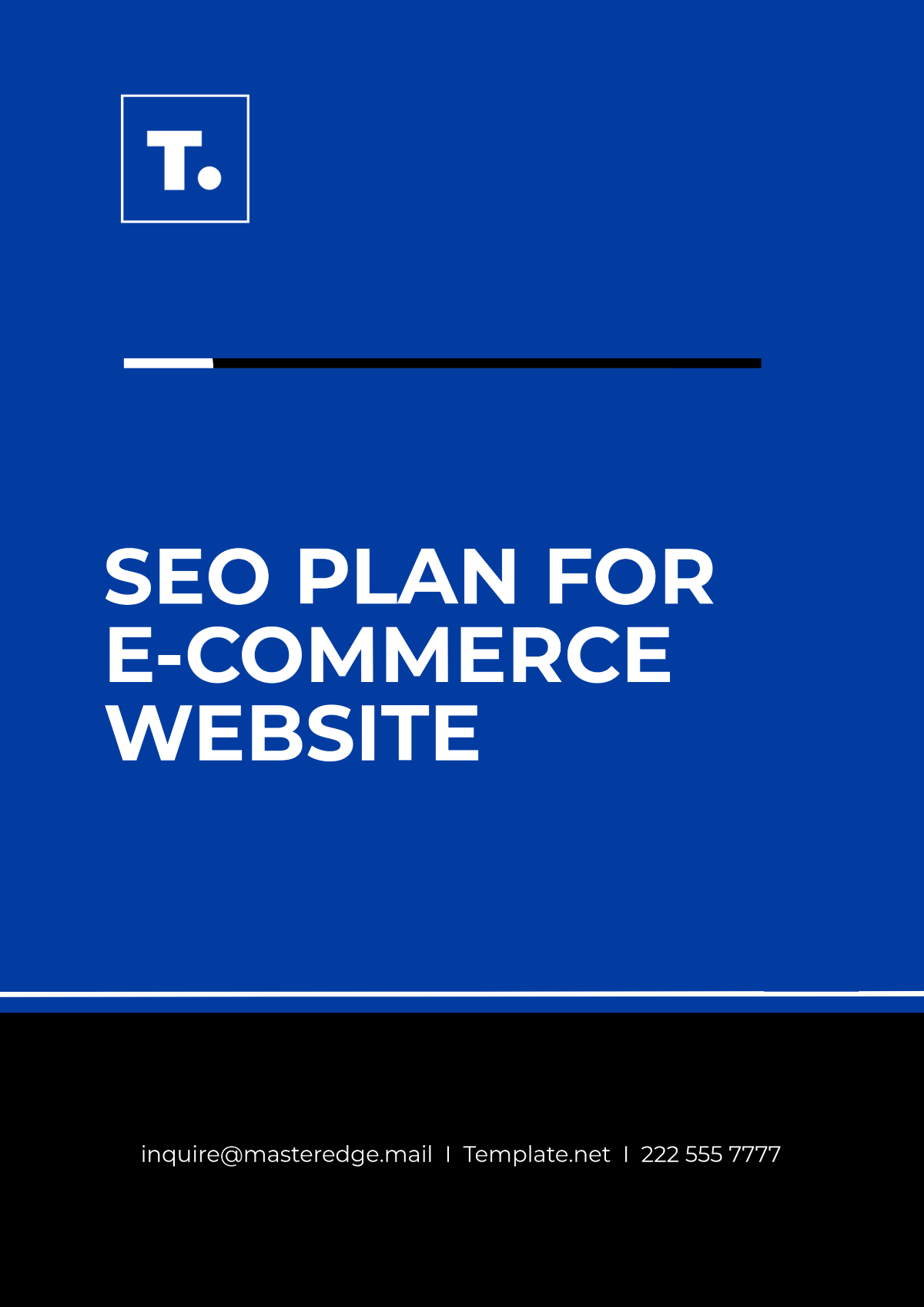 SEO Plan for Ecommerce Website Template - Edit Online & Download