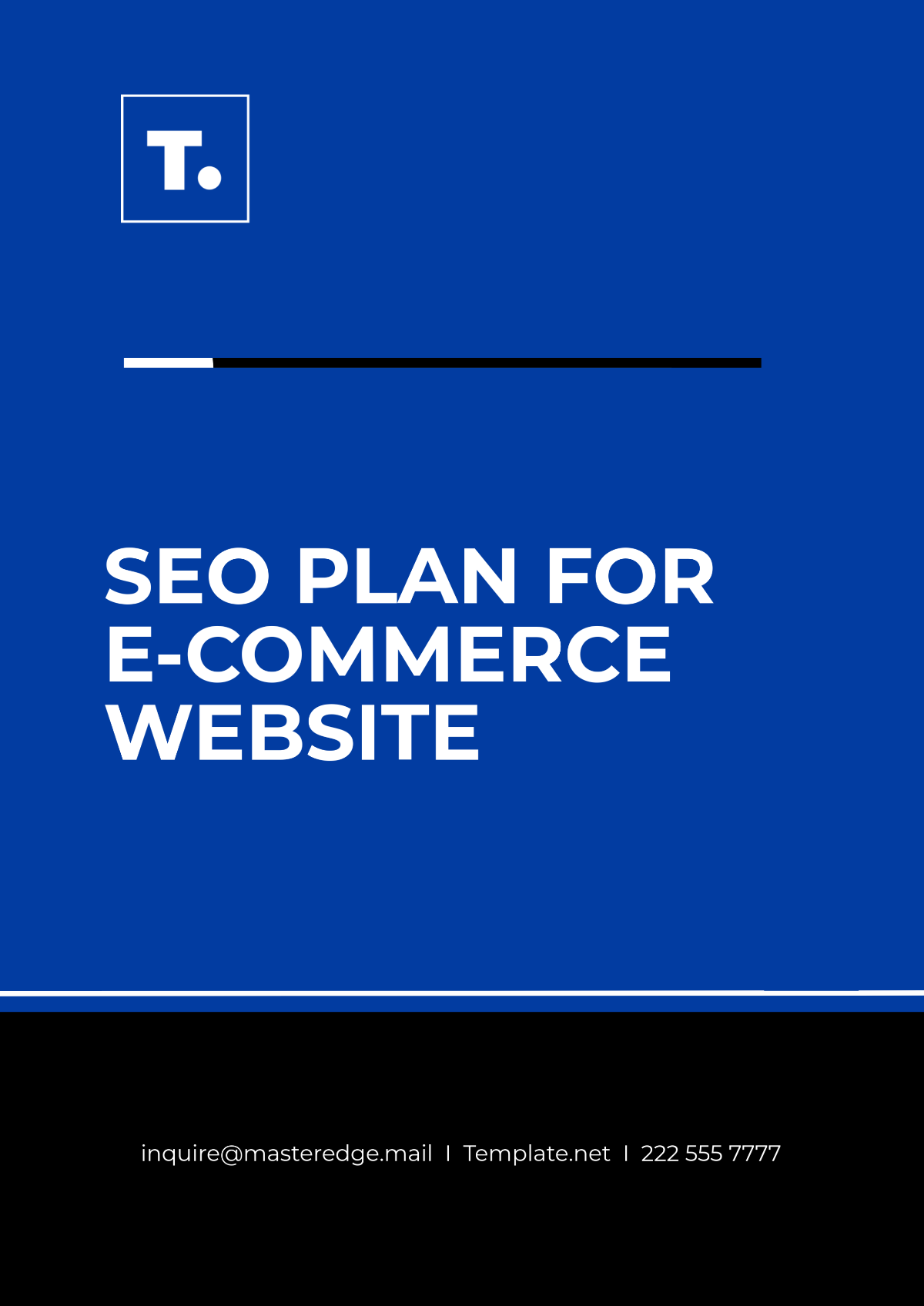 Free SEO Plan Template To Edit Online