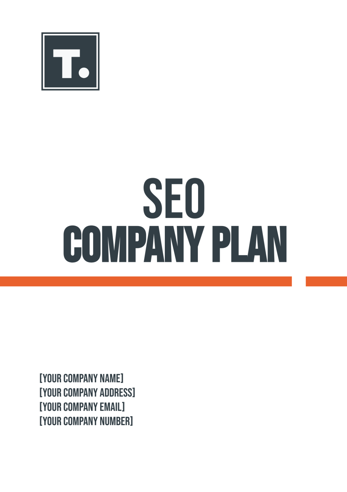 Free SEO Company Plan Template