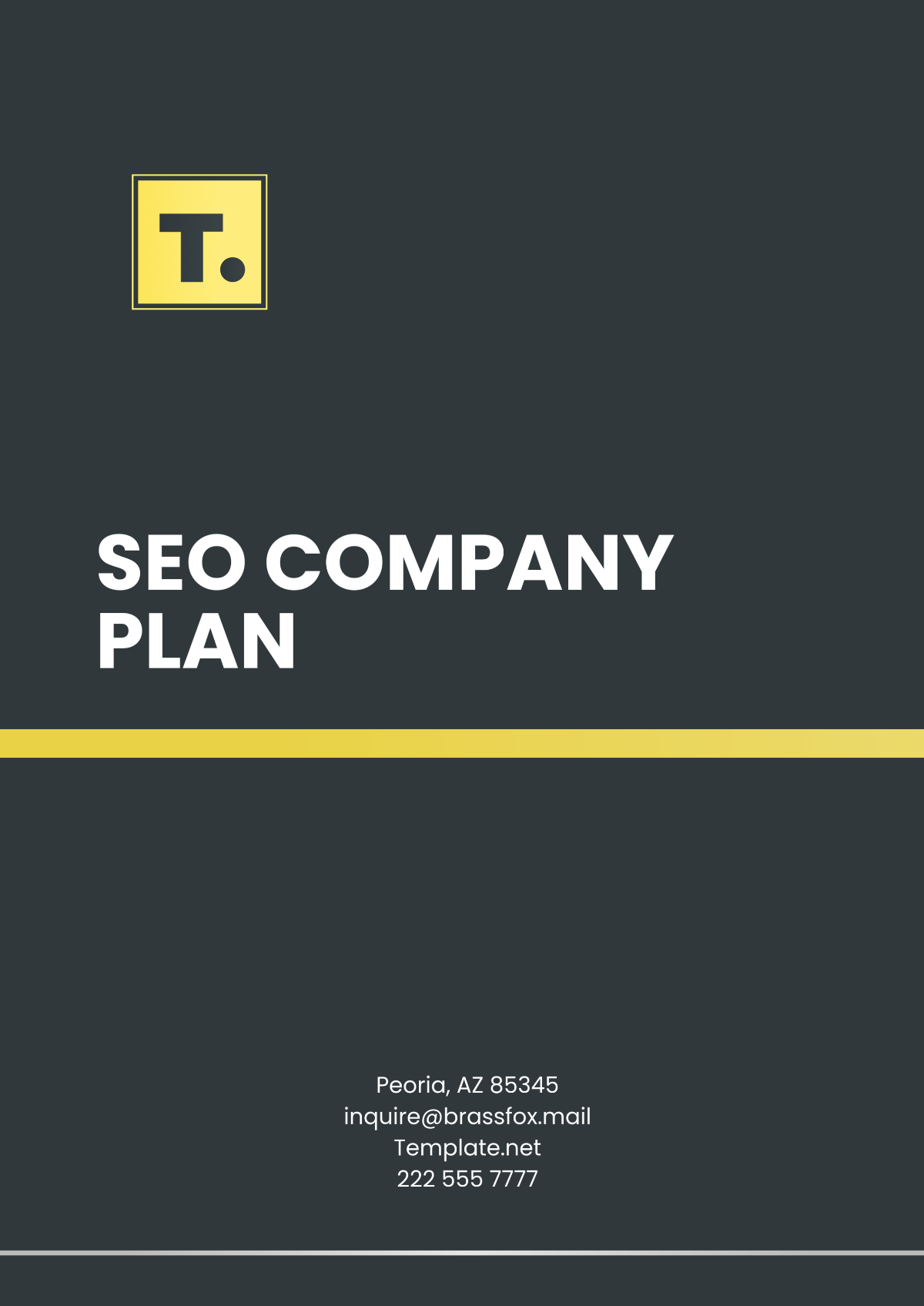 SEO Company Plan Template - Edit Online & Download