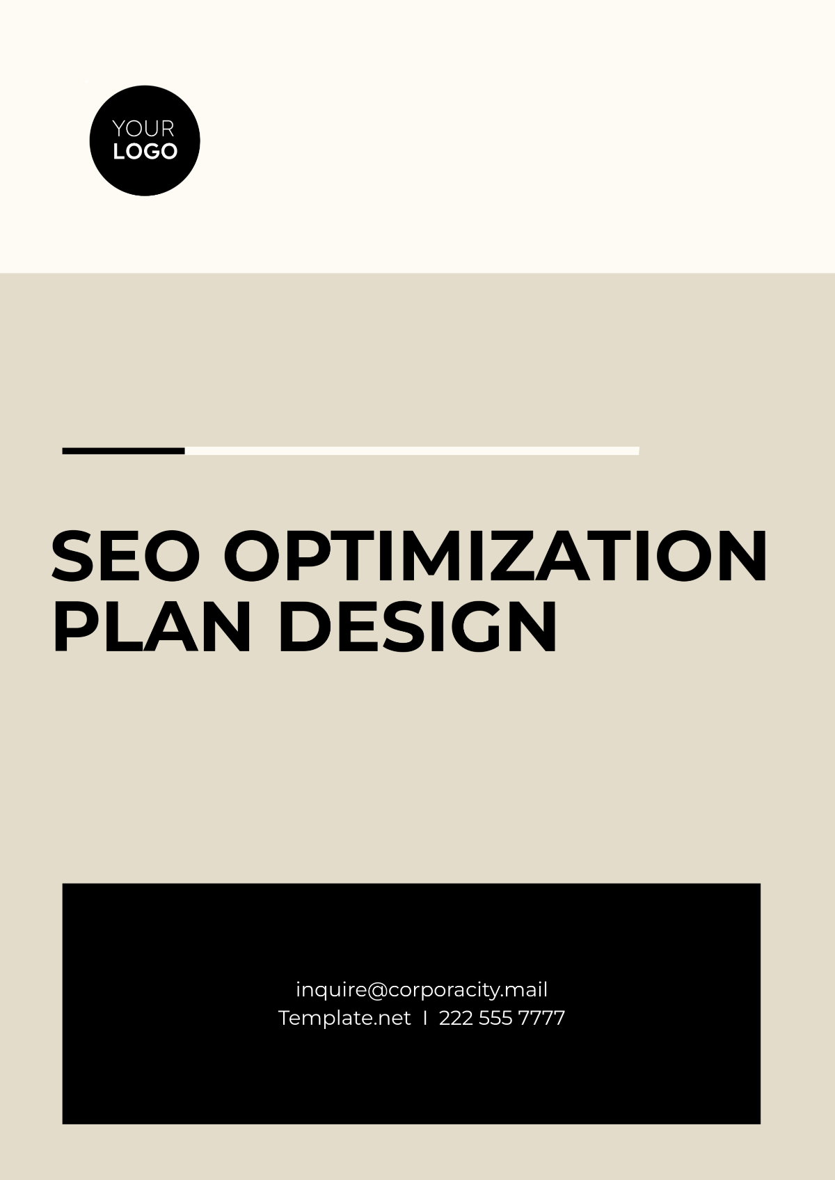 SEO Optimization Plan Design Template - Edit Online & Download