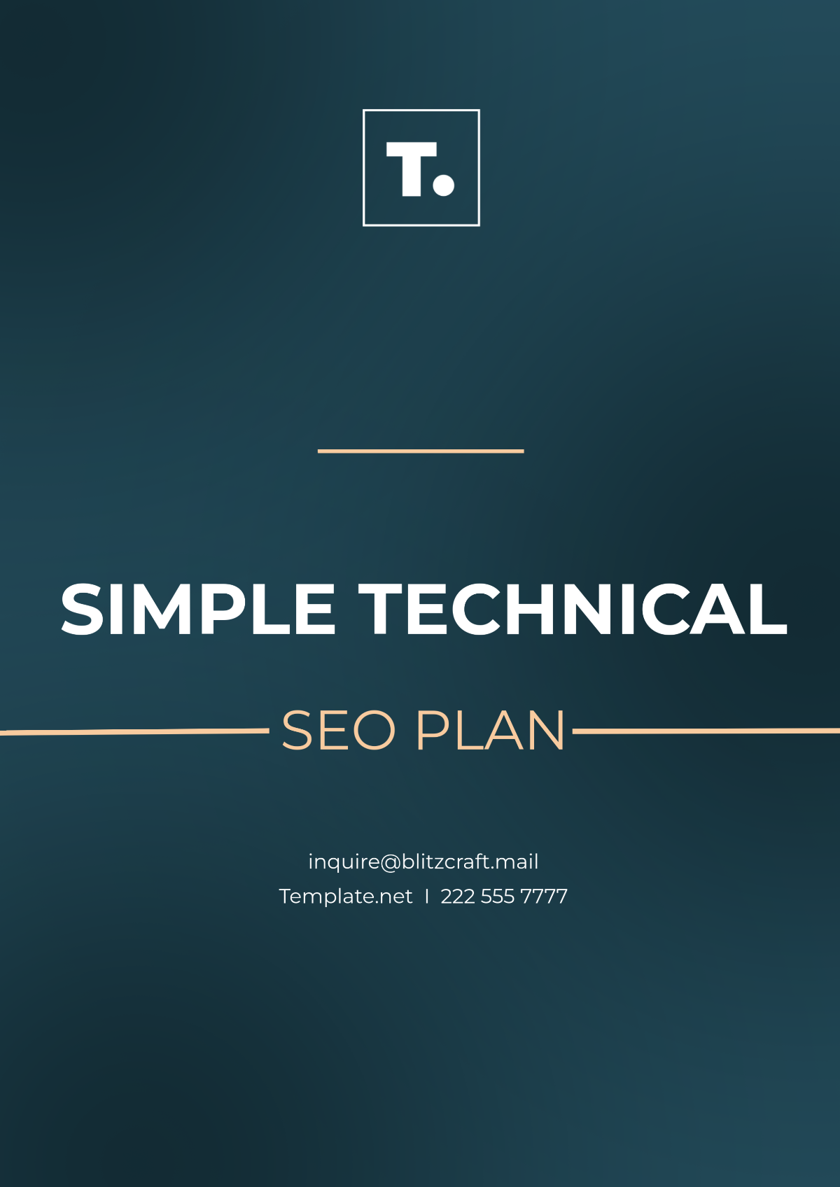 Simple Technical SEO Plan Template - Edit Online & Download