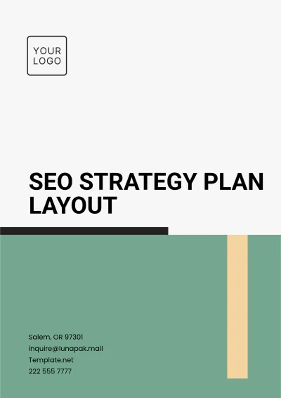 Free SEO Strategy Plan Layout Template to Edit Online