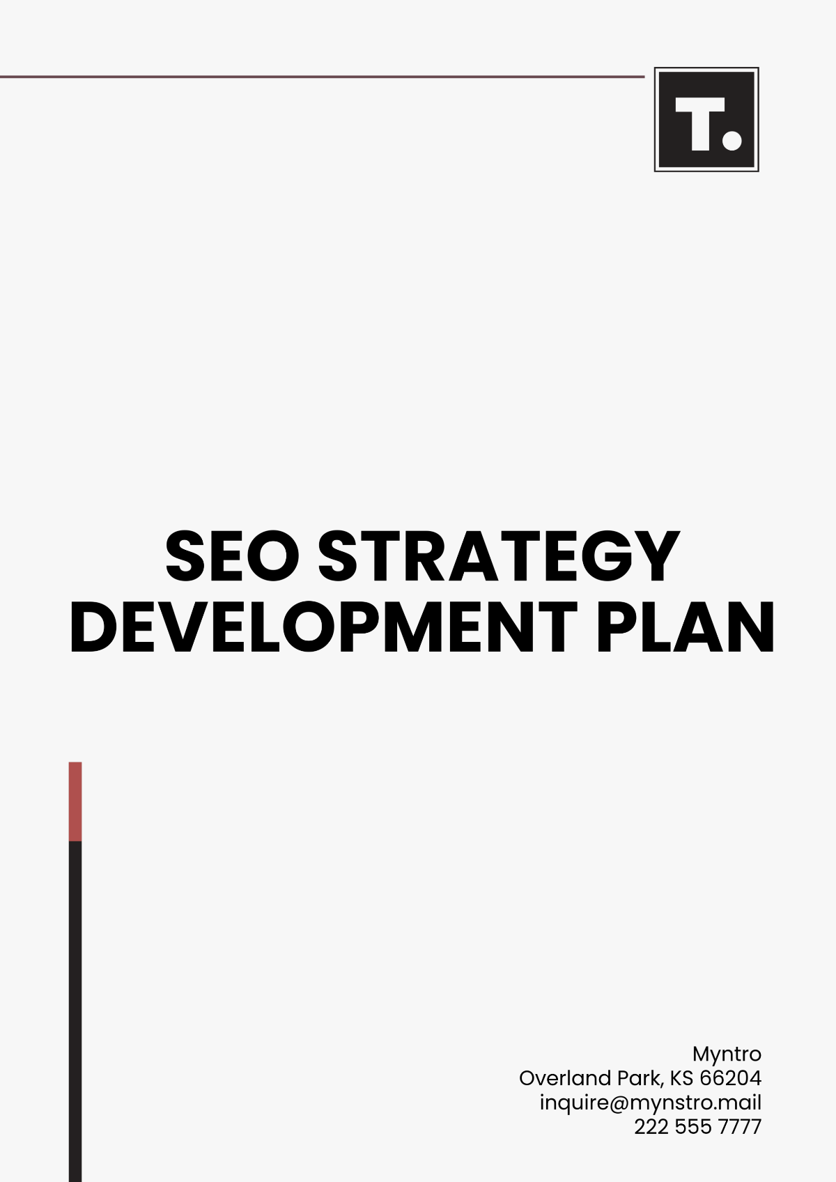 SEO Strategy Development Plan Template - Edit Online & Download