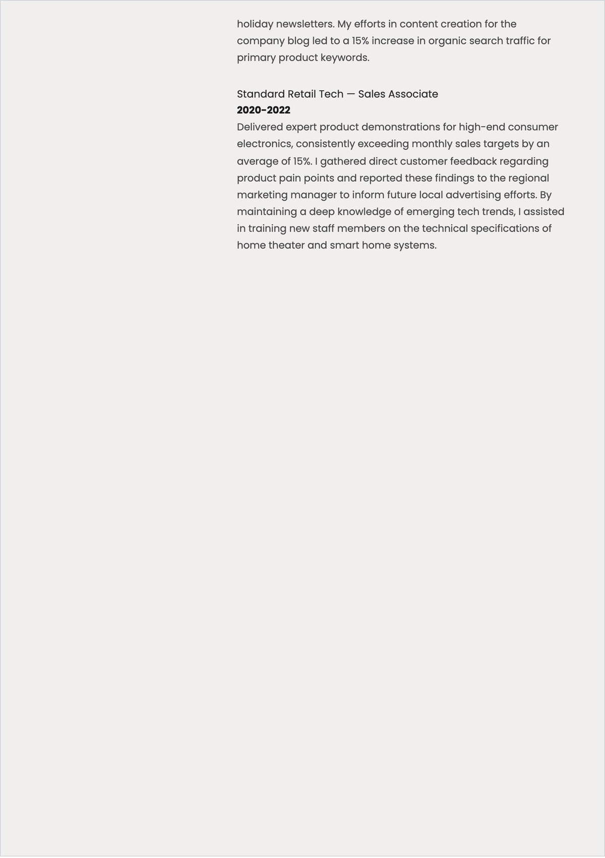 Free Entry Level Marketing Manager ATS Resume Template