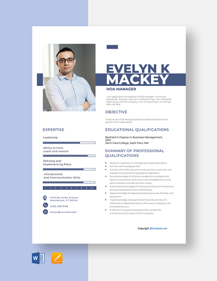 FREE Manager Resume Template - Download in Word, Google Docs, PDF ...