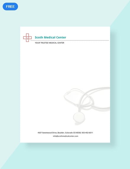 Simple Hospital Letterhead Template - Edit Online & Download Example ...