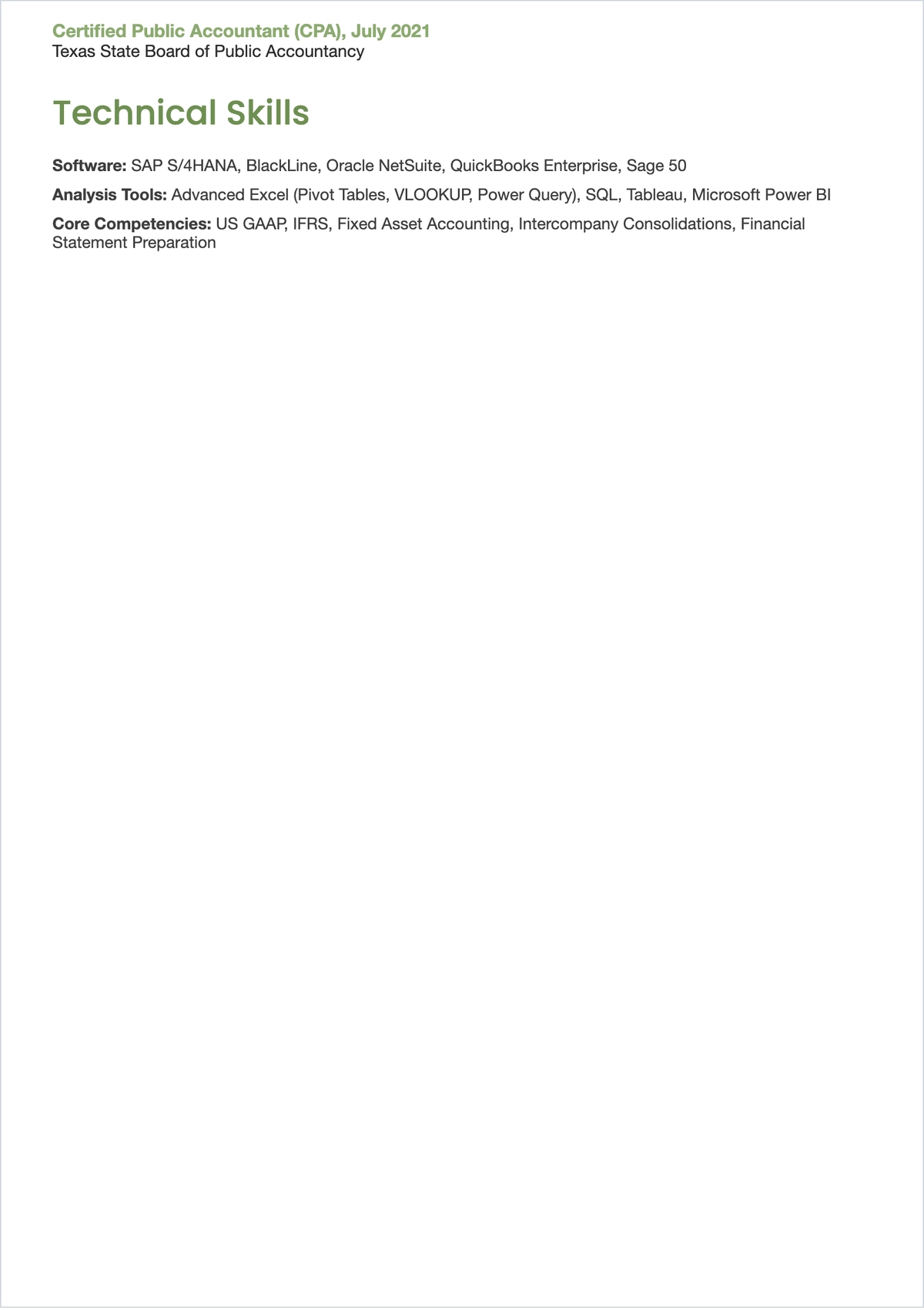 Free Staff Accountant ATS Resume Template, AI Resume Builder
