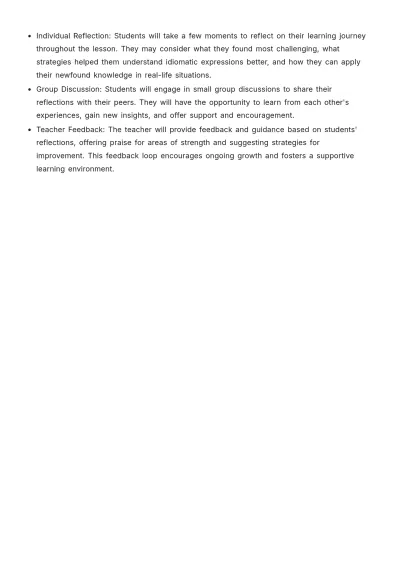 Free High School ESL Lesson Plan Template to Edit Online