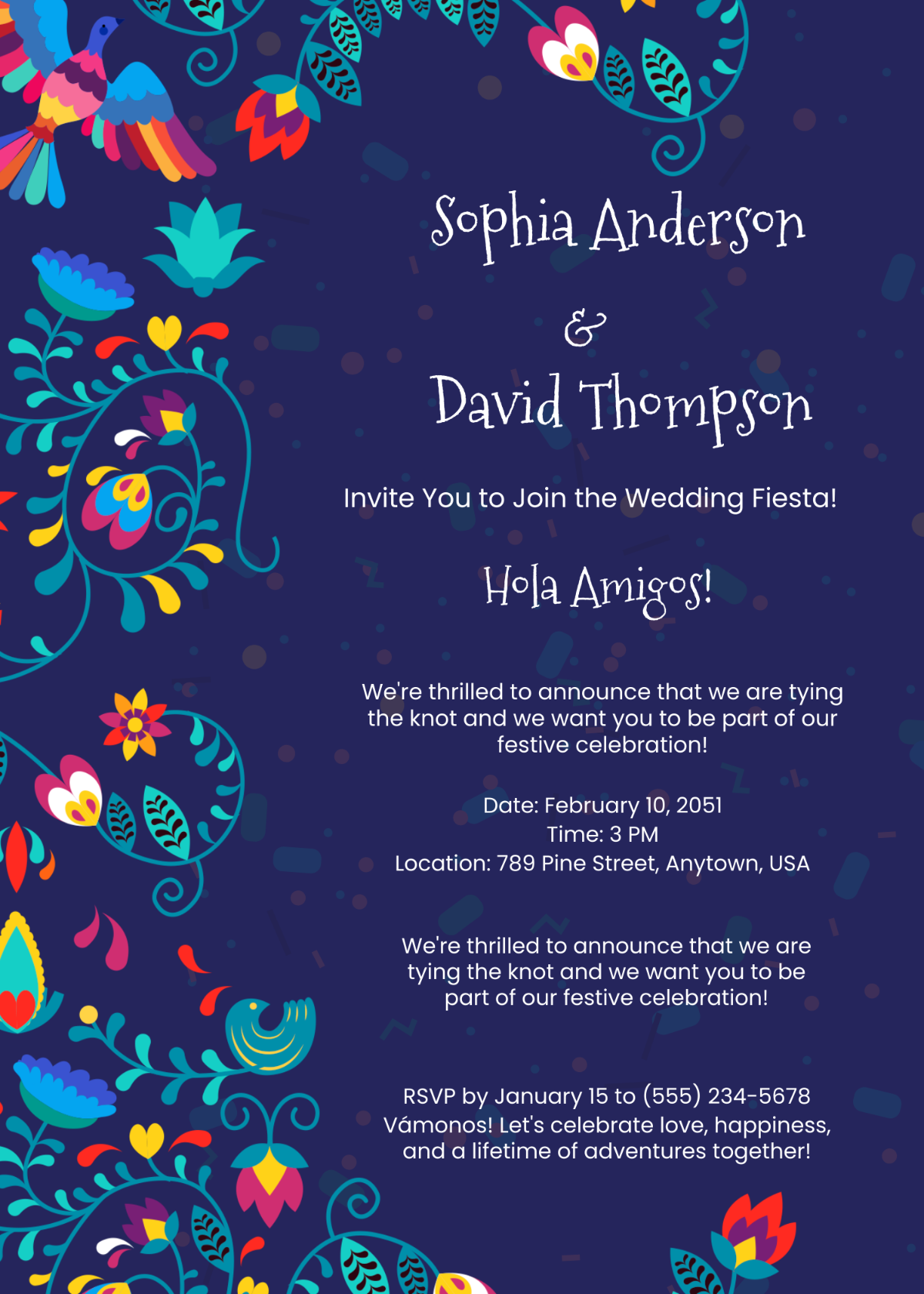 Fiesta Wedding Invitation