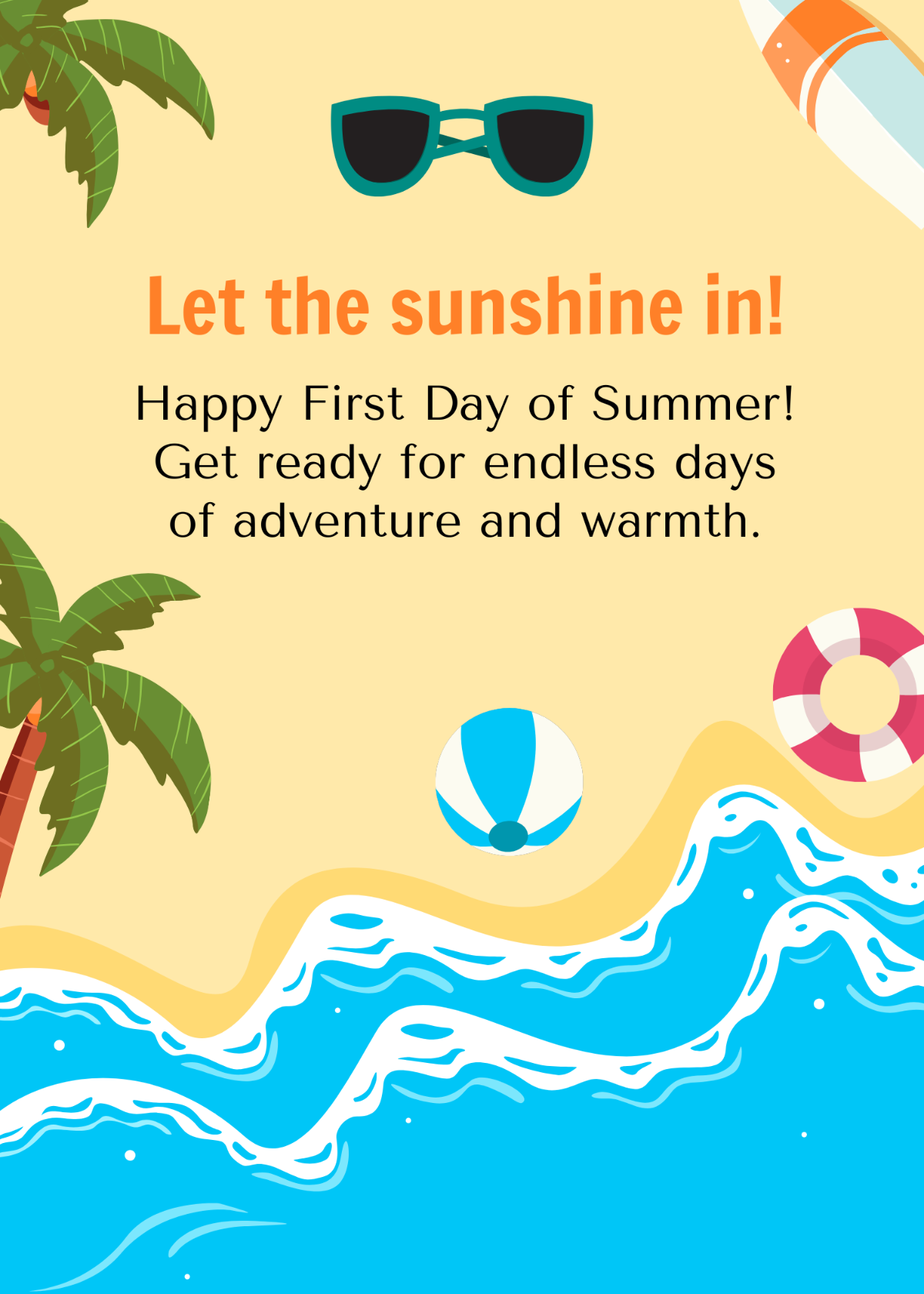 First Day of Summer Greeting Card