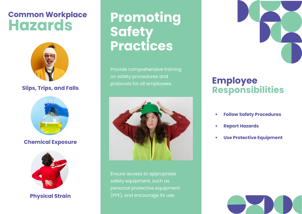 Free Geometric Pamphlet Template to Edit Online