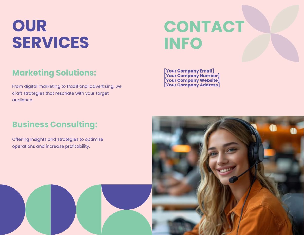 Free Geometric Brochure Template to Edit Online