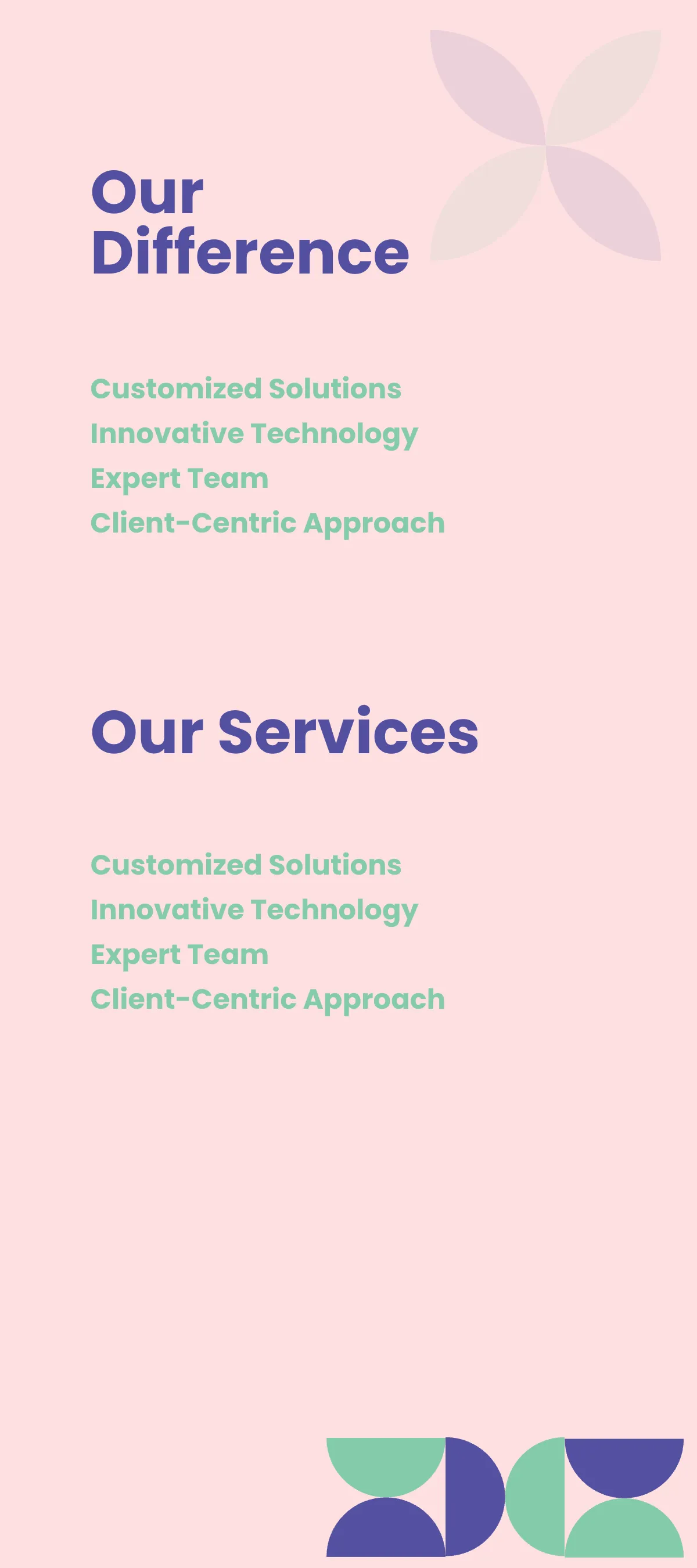 Free Geometric Rack Card Template to Edit Online