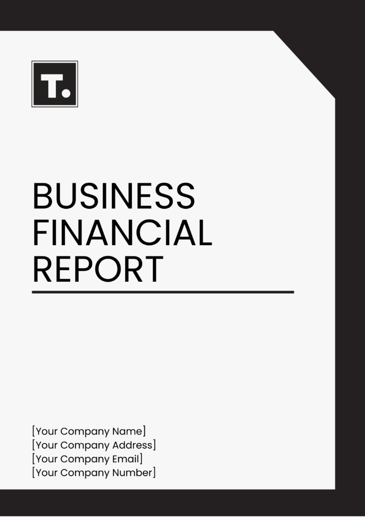 Business Financial Report Template - Edit Online & Download