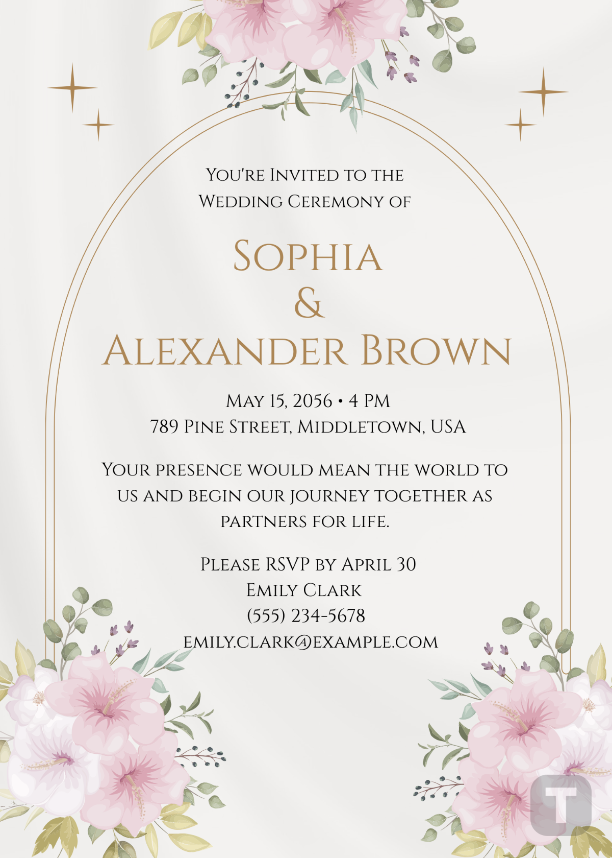 Wedding Ceremony Invitation