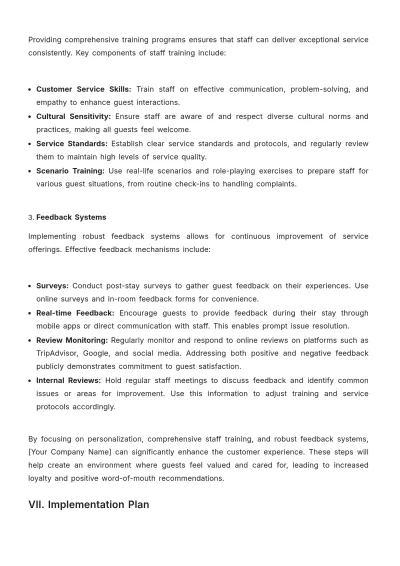 Free Hotel Brand Strategy Template to Edit Online