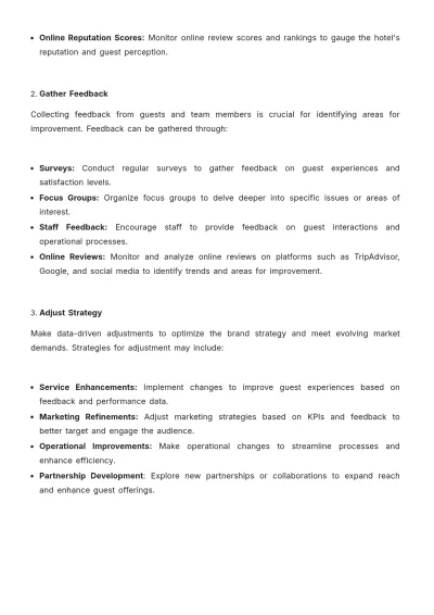 Free Hotel Brand Strategy Template to Edit Online