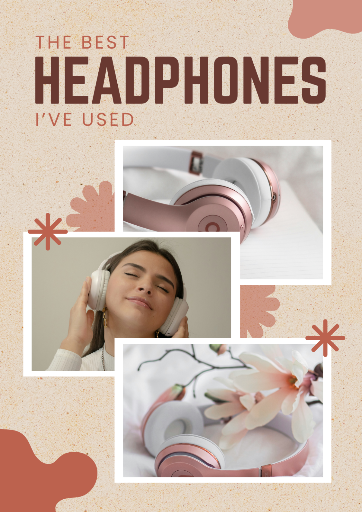 Headphones Photo Collage