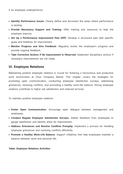 Free Hotel HR Procedure Template to Edit Online