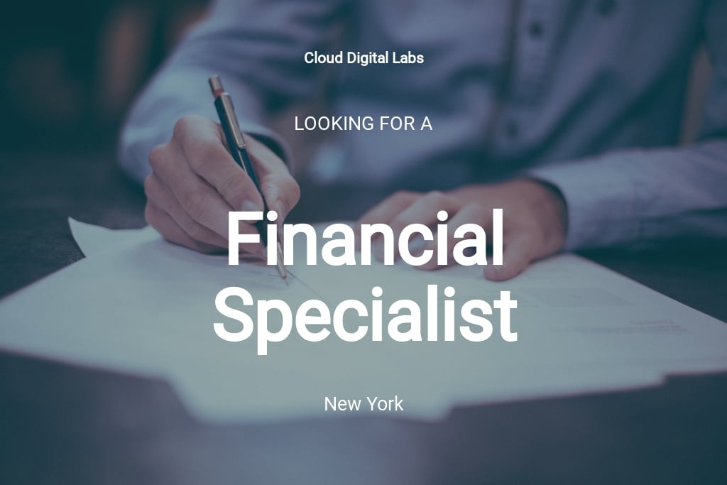 Financial Aid Specialist Job Ad/Description Template in Google Docs, Word