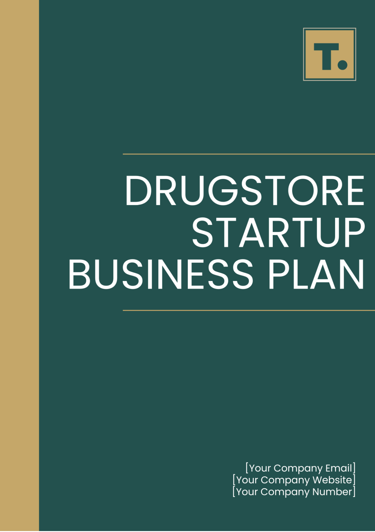 Drugstore Startup Business Plan Template - Edit Online & Download