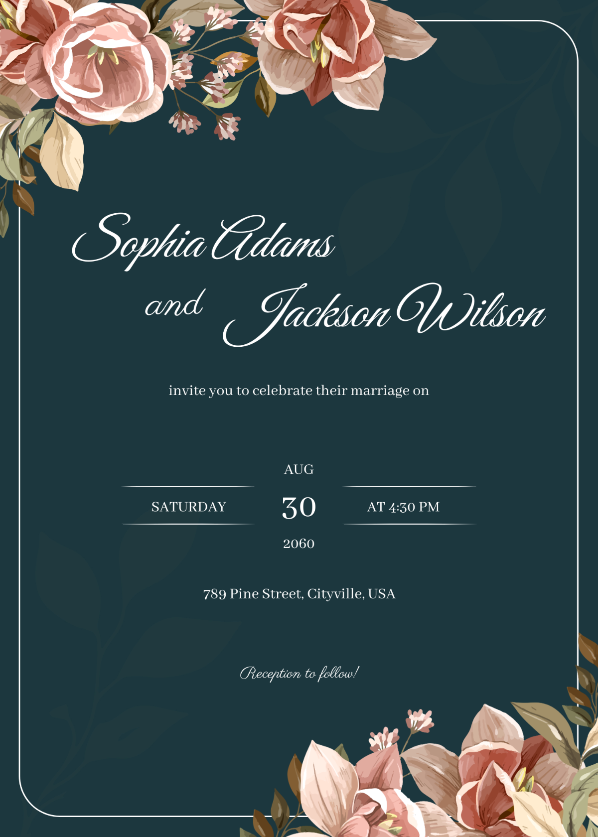 Modern Gallery Wedding Invitation