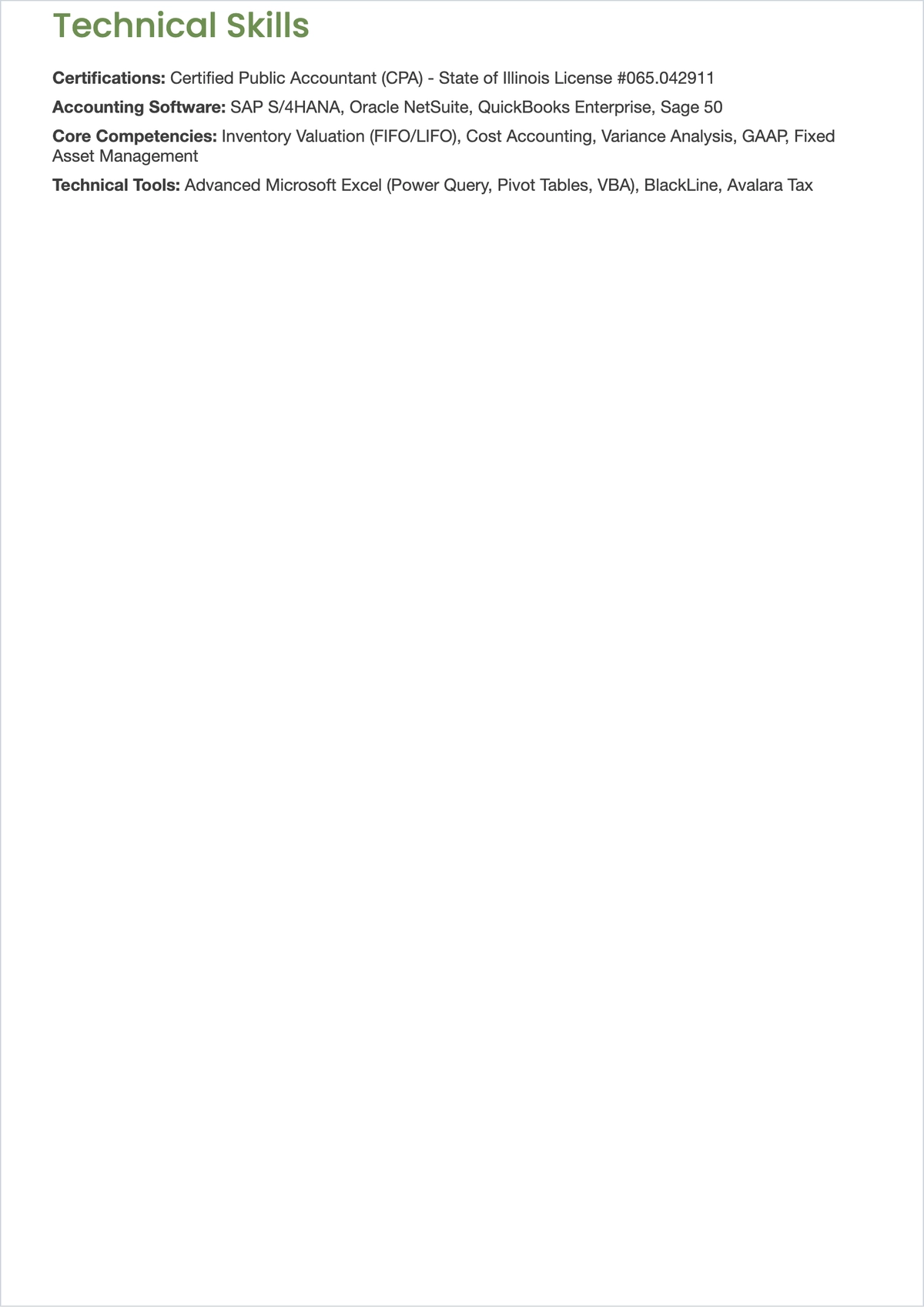 Free Senior Accountant ATS Resume Template, AI Resume Builder