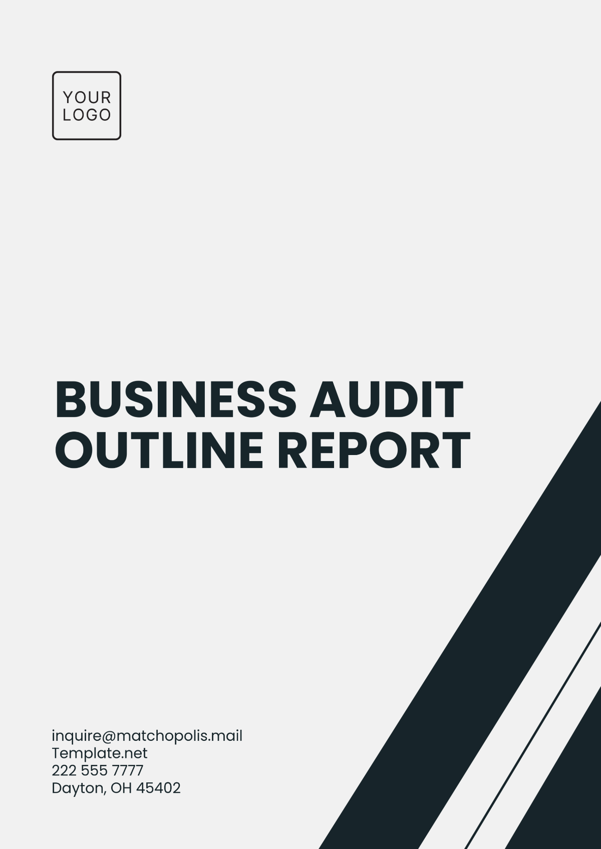 Business Audit Outline Report Template - Edit Online & Download