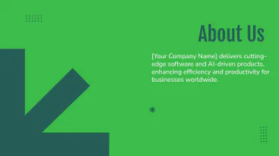 Free Corporate Presentation Template to Edit Online