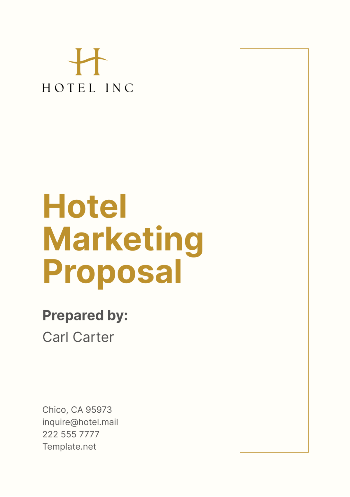 Free Hotel Marketing Proposal Template