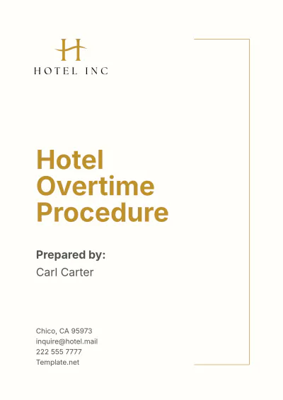 Free Hotel Overtime Procedure Template to Edit Online