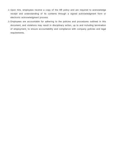 Free Hotel HR Policy Template to Edit Online