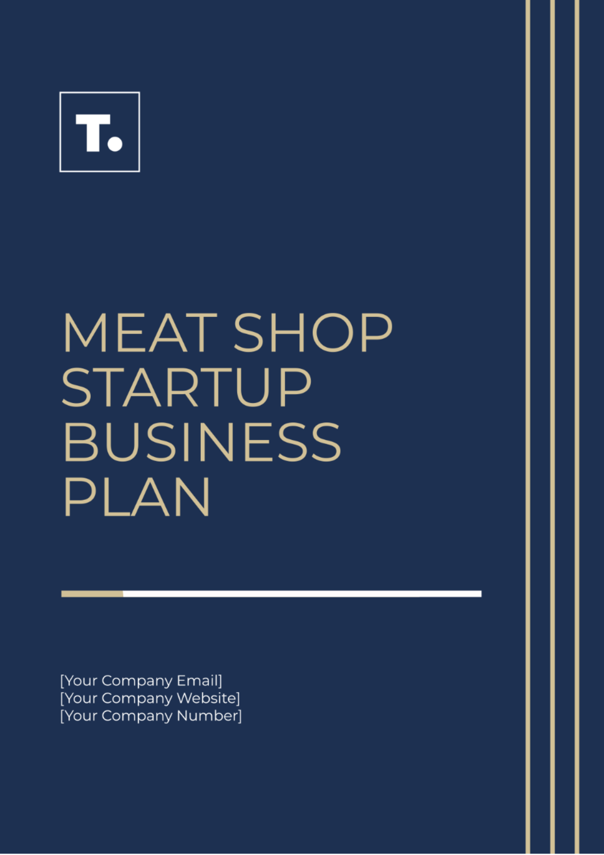 Meat Shop Startup Business Plan Template - Edit Online & Download