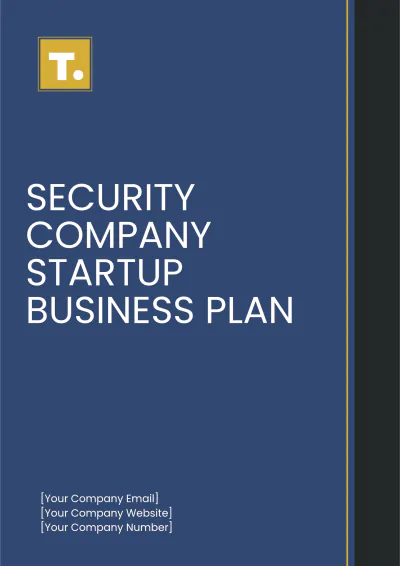 Free Security Company Startup Business Plan Template to Edit Online