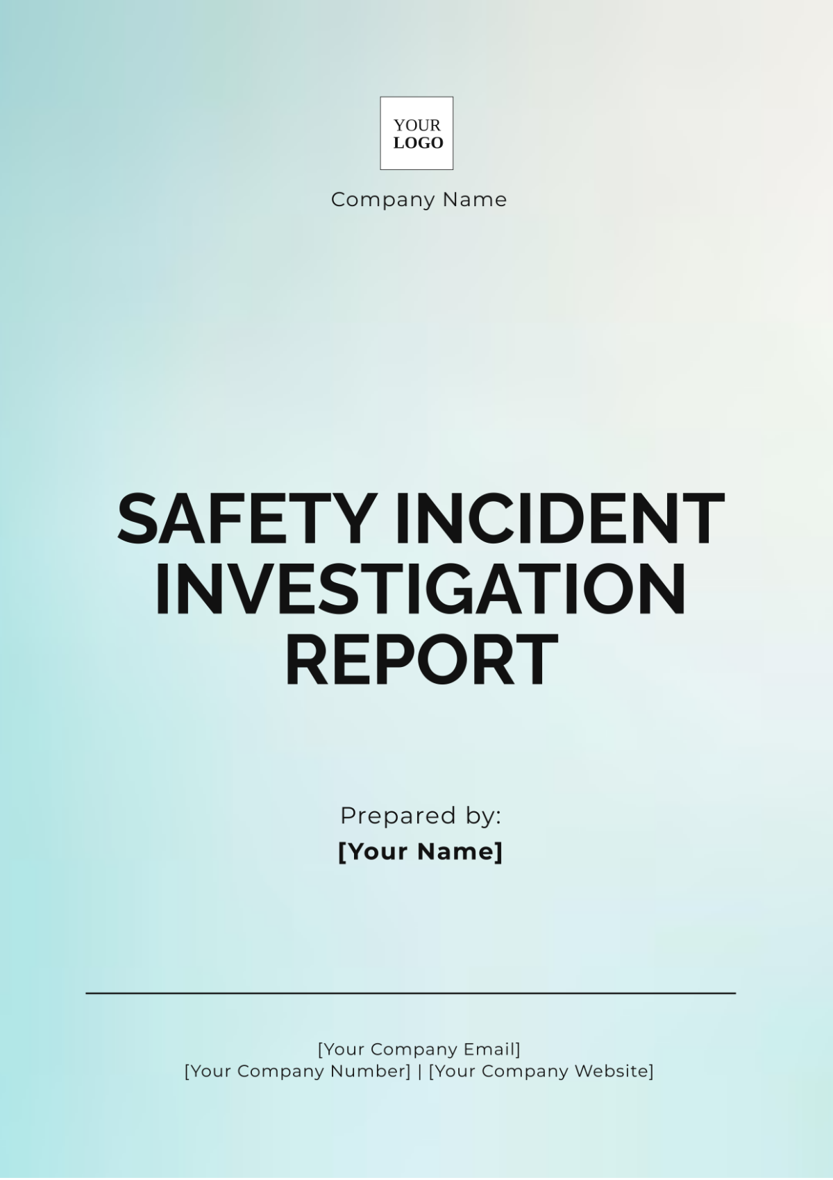 Safety Incident Investigation Report Template - Edit Online & Download