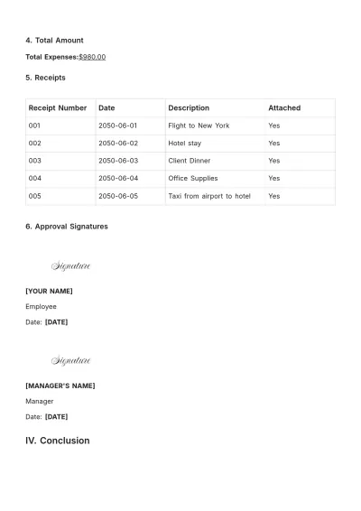 Free Personal Expense Report Template to Edit Online