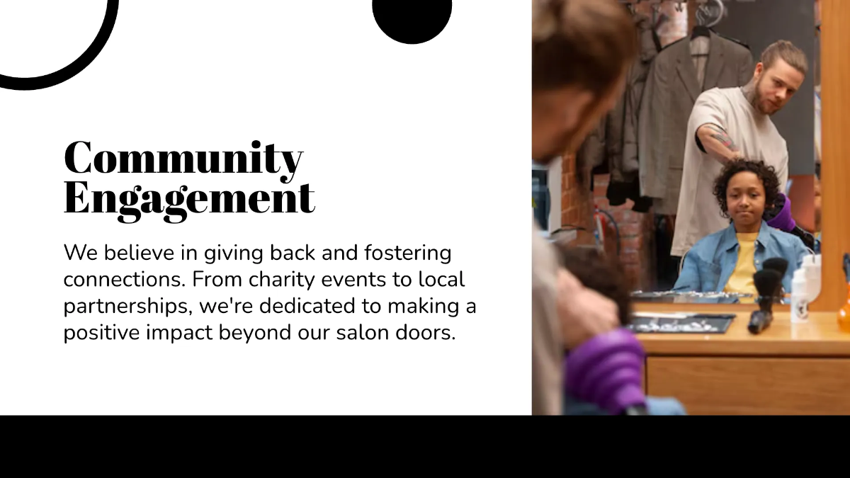 Free Salon Business Presentation Template to Edit Online