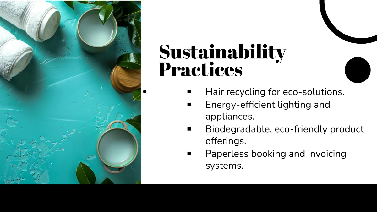 Free Salon Business Presentation Template to Edit Online